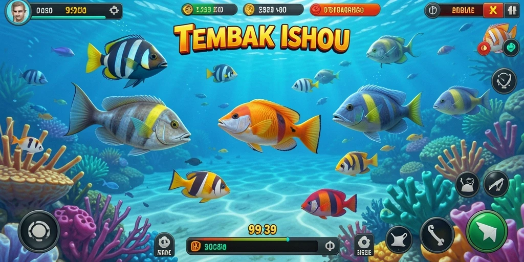 Tangkapan layar gameplay menarik dalam Tembak Ikan 9939.
