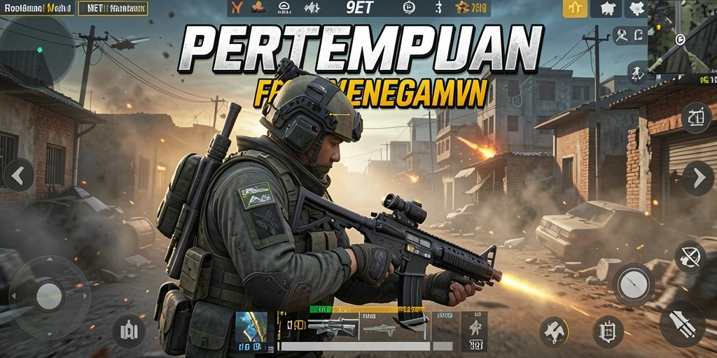 Gameplay seru di <strong>9ET</strong> dengan aksi tembak-menembak yang realistis.