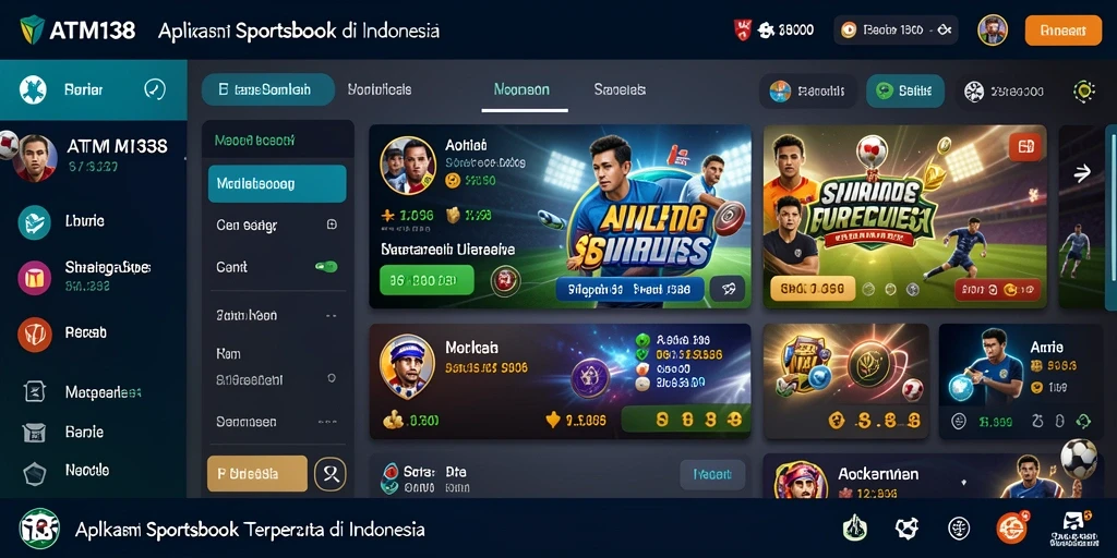 Screenshot menampilkan antarmuka aplikasi Sportsbook ATM138 yang menarik.