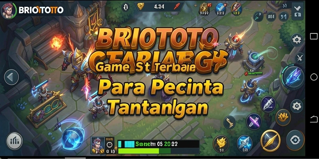 Tangkapan layar gameplay BRIOTOTO menunjukkan momen menegangkan saat merencanakan serangan strategis.