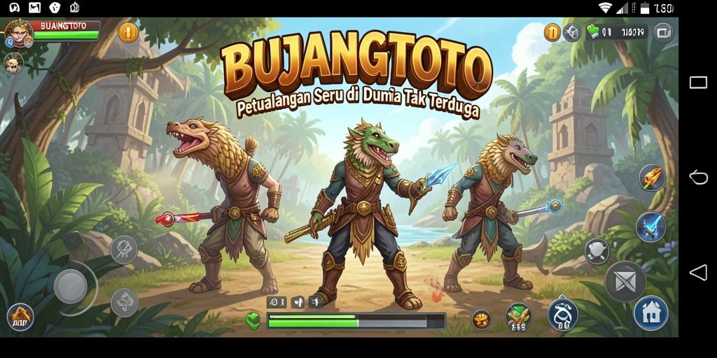 Tampilan gameplay BUJANGTOTO yang penuh petualangan dan tantangan.