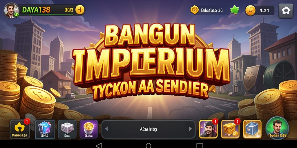 Gameplay seru dalam membangun bisnis Tycoon.