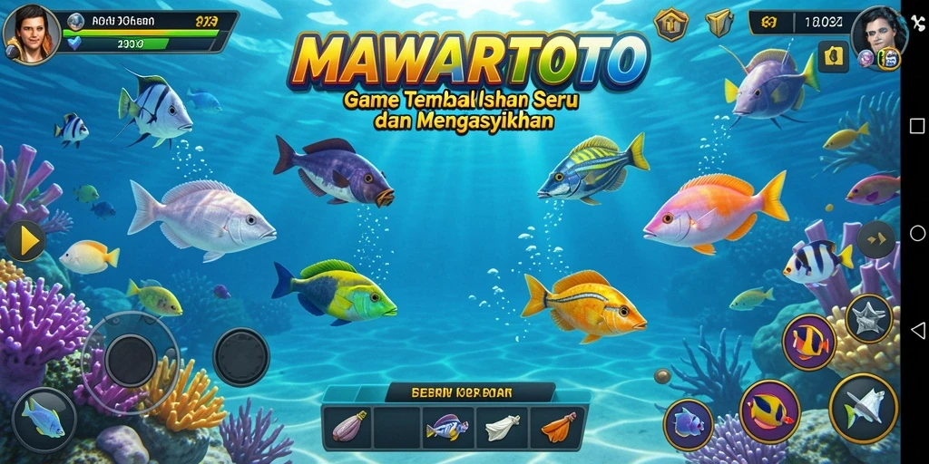 Screenshot gameplay MAWARTOTO menampilkan serunya menangkap ikan.