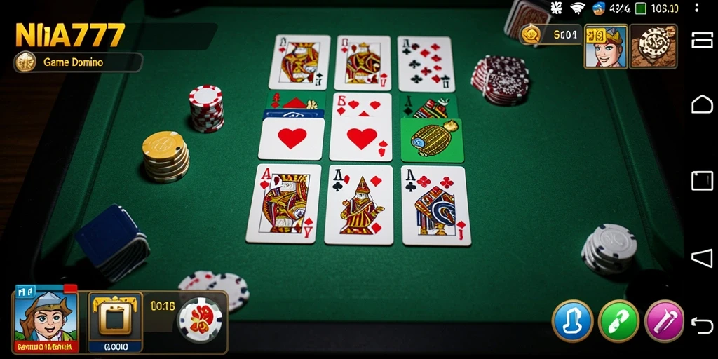 Screenshot gameplay NA777 menampilkan momen seru permainan Domino.