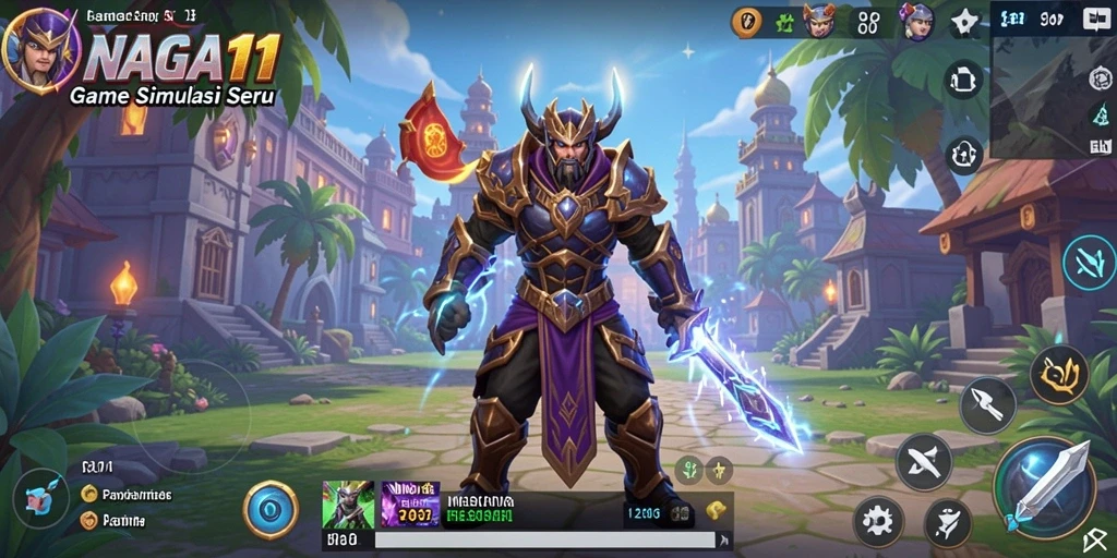 Tangkapan layar utama NAGA11 menunjukkan gameplay simulasi yang menarik dan interaktif.