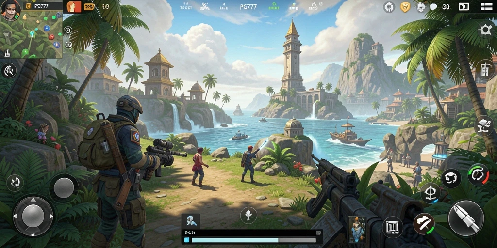 Gameplay PG777 yang menawan dalam dunia terbuka.