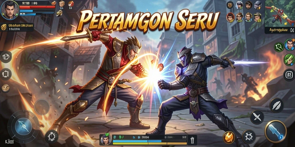 Screenshot gameplay RI188 yang menampilkan aksi pertarungan yang intens.