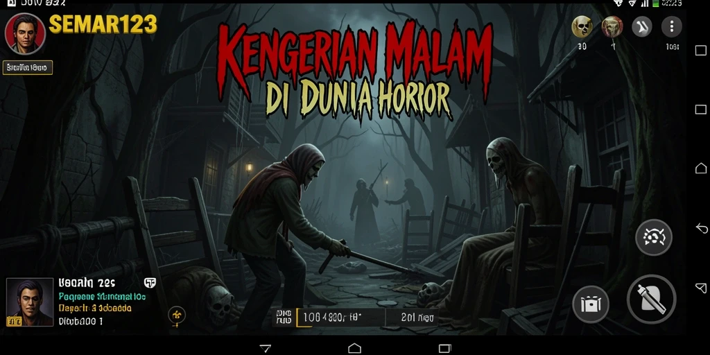 Tampilan gameplay horror yang mencekam dan menegangkan.
