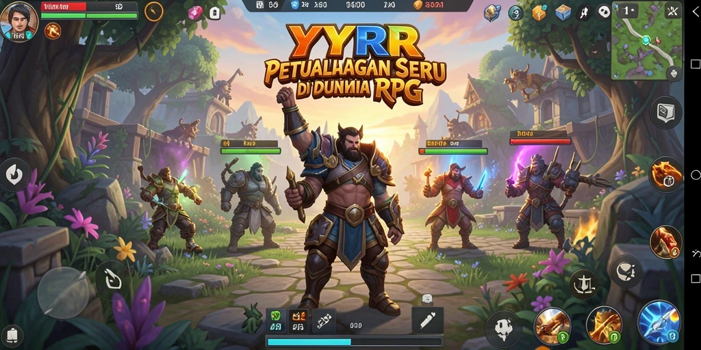 Tampilan gameplay seru dari YYRR di dunia RPG.